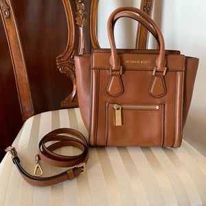 SOLD Michael Kors Colette Saddle Brown Satchel